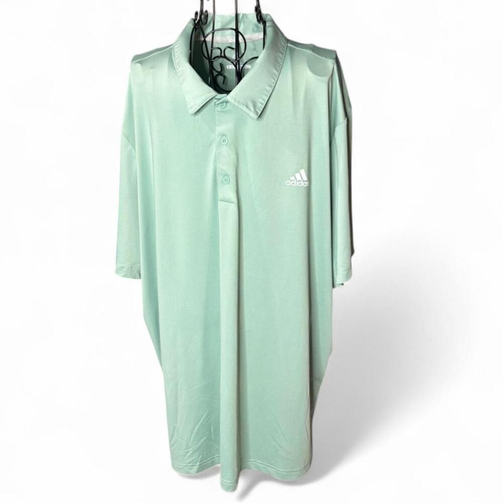 Adidas Golf Men's Performance Polo Shirt Mint Green Size 2XL